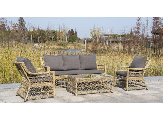 "Гранд Латте" кресло из искусственного ротанга, цвет соломенный в Набережных Челнах