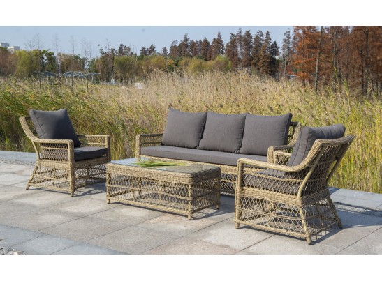 "Гранд Латте" кресло из искусственного ротанга, цвет соломенный в Набережных Челнах