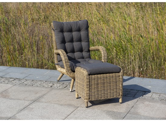 "Толедо" кресло плетеное с подушками, цвет соломенный в Набережных Челнах