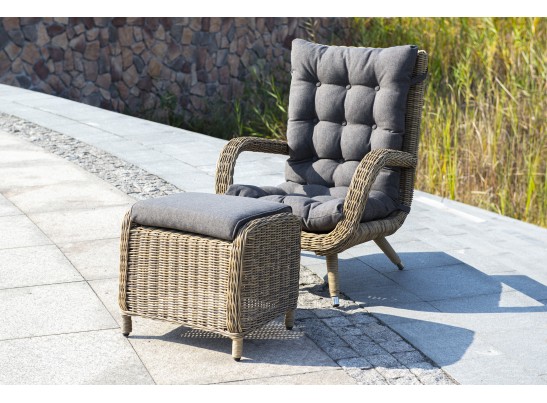 "Толедо" пуф плетеный, цвет соломенный в Набережных Челнах