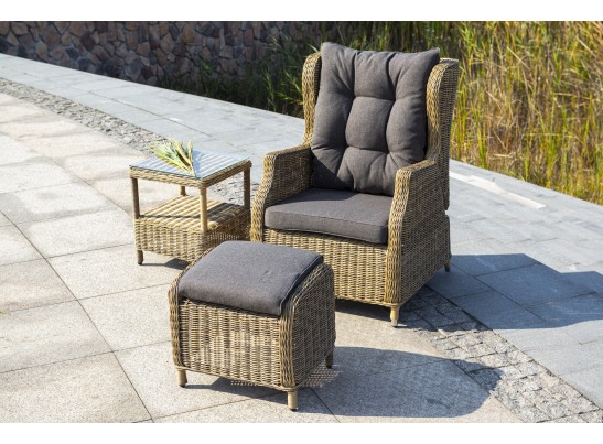 "Форио" кресло раскладное плетеное, цвет соломенный в Набережных Челнах