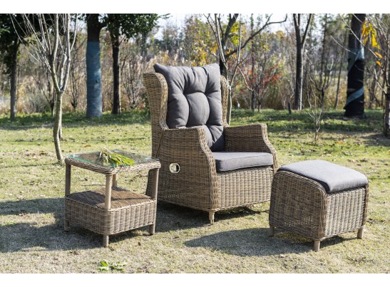 "Форио" столик кофейный из искусственного ротанга, цвет соломенный в Набережных Челнах