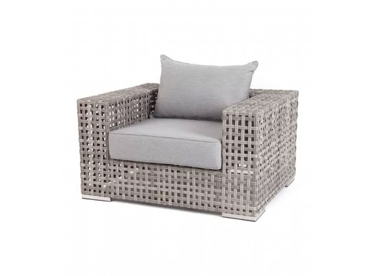 "Тито" плетеное кресло из искусственного ротанга, цвет серый в Набережных Челнах