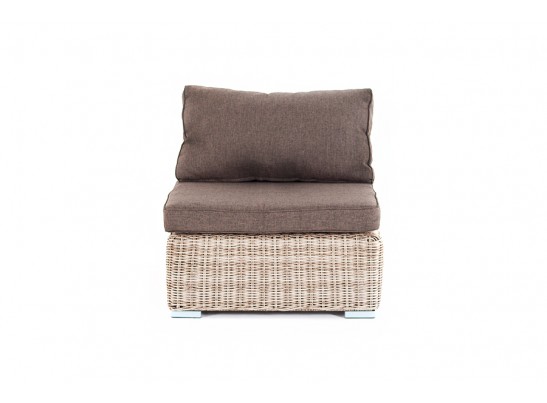 "Лунго" модуль диванный прямой с подушками, цвет бежевый в Набережных Челнах