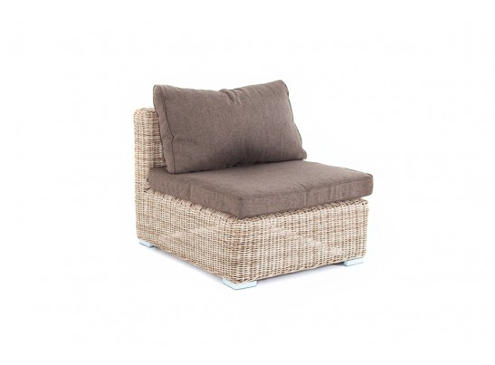 "Лунго" модуль диванный прямой с подушками, цвет бежевый в Набережных Челнах