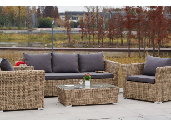 "Капучино" кресло из искусственного ротанга, цвет соломенный в Набережных Челнах