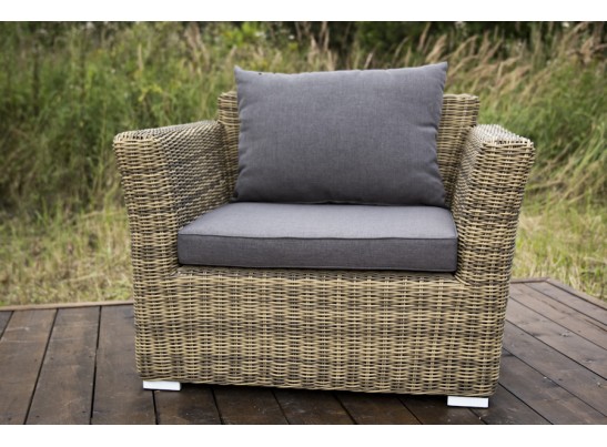 "Капучино" кресло из искусственного ротанга, цвет соломенный в Набережных Челнах