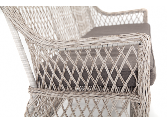 "Латте" диван двухместный из искусственного ротанга, цвет бежевый в Набережных Челнах