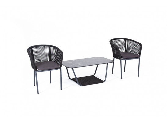 "Марсель" кофейный набор плетеный, цвет темно-серый в Набережных Челнах