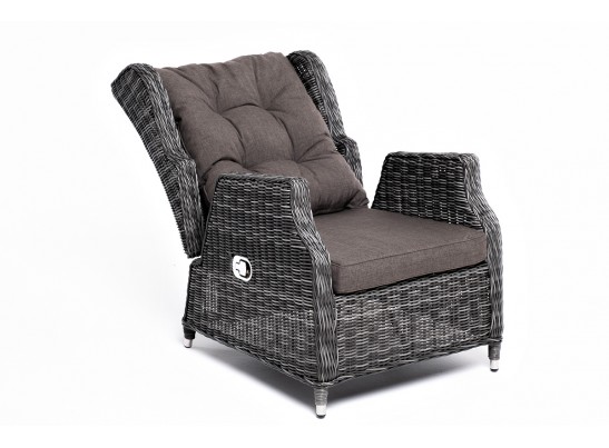 "Форио" кресло раскладное плетеное, цвет графит в Набережных Челнах