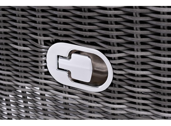 "Форио" кресло раскладное плетеное, цвет графит в Набережных Челнах