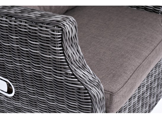 "Форио" кресло раскладное плетеное, цвет графит в Набережных Челнах