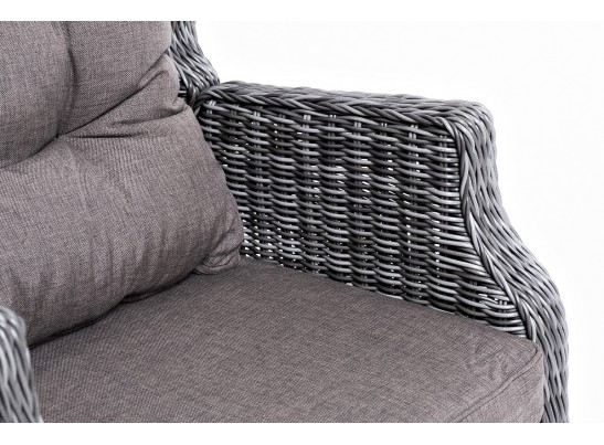"Форио" кресло раскладное плетеное, цвет графит в Набережных Челнах