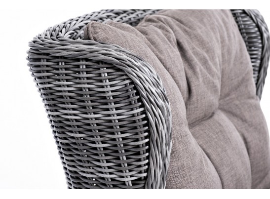 "Форио" кресло раскладное плетеное, цвет графит в Набережных Челнах