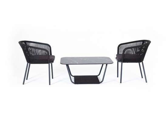 "Марсель" кофейный набор плетеный, цвет темно-серый в Набережных Челнах