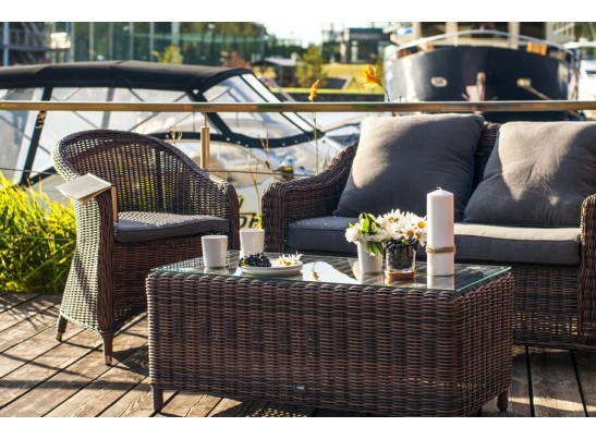 "Кон Панна С" лаунж зона из искусственного ротанга, цвет коричневый в Набережных Челнах