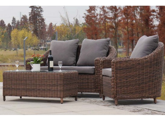 "Кон Панна" лаунж-зона из искусственного ротанга, цвет коричневый в Набережных Челнах