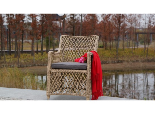 "Латте" плетеное кресло из искусственного ротанга, цвет соломенный в Набережных Челнах