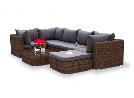 "Лунго" журнальный столик плетеный, цвет коричневый в Набережных Челнах