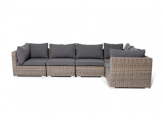 "Лунго" трансформирующийся диван из искусственного ротанга, цвет соломенный в Набережных Челнах