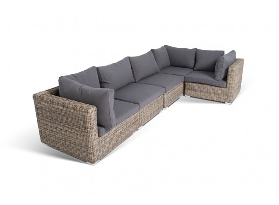 "Лунго" трансформирующийся диван из искусственного ротанга, цвет соломенный в Набережных Челнах