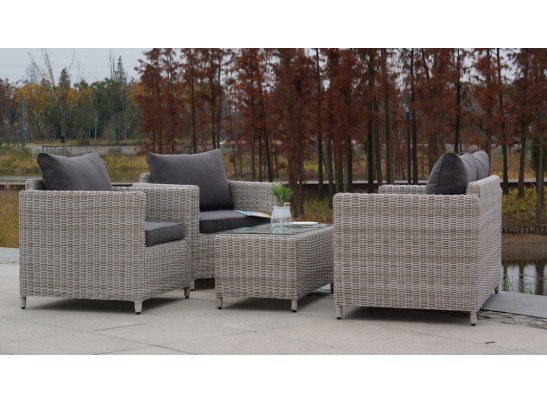 "Кон Панна" столик журнальный из искусственного ротанга, цвет бежевый в Набережных Челнах