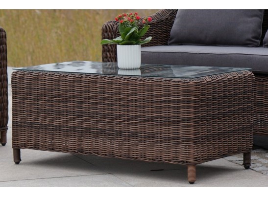 "Кон Панна" столик журнальный из искусственного ротанга, цвет коричневый в Набережных Челнах