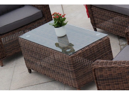 "Кон Панна" столик журнальный из искусственного ротанга, цвет коричневый в Набережных Челнах