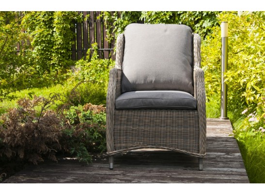 "Неаполь" плетеный стул из искусственного ротанга, цвет серо-соломенный в Набережных Челнах