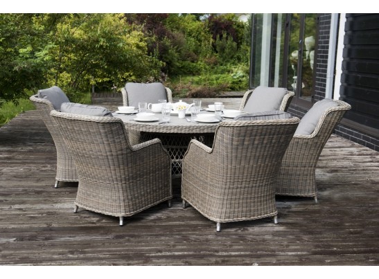 "Неаполь" плетеный стул из искусственного ротанга, цвет серо-соломенный в Набережных Челнах