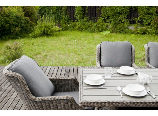 "Неаполь" плетеный стул из искусственного ротанга, цвет серо-соломенный в Набережных Челнах