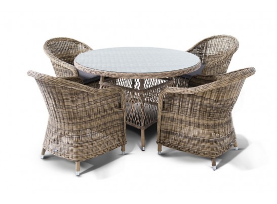 "Равенна" обеденная группа плетеная, цвет соломенный в Набережных Челнах