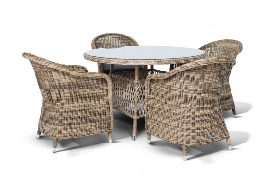 "Равенна" обеденная группа плетеная, цвет соломенный в Набережных Челнах