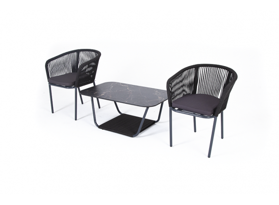 "Марсель" кофейный набор плетеный, цвет темно-серый в Набережных Челнах