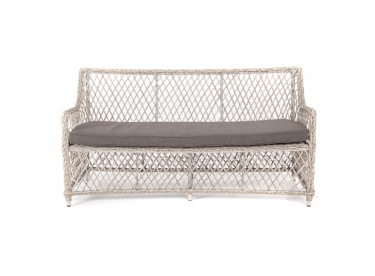 "Латте" диван двухместный из искусственного ротанга, цвет бежевый в Набережных Челнах