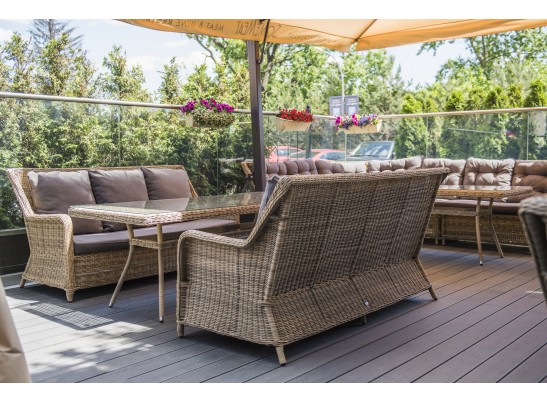 "Гляссе" диван трехместный из искусственного ротанга, цвет соломенный в Набережных Челнах "Гляссе" диван трехместный из искусственного ротанга, цвет соломенный в Набережных Челнах