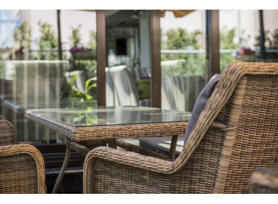 "Латте" плетеный стол из искусственного ротанга 160х90см, цвет соломенный в Набережных Челнах