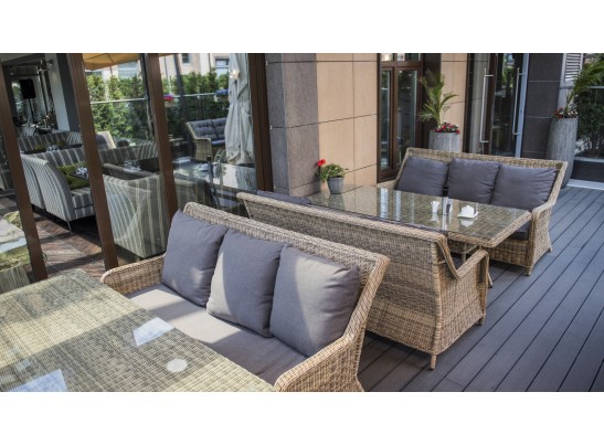 "Гляссе" диван трехместный из искусственного ротанга, цвет соломенный в Набережных Челнах "Гляссе" диван трехместный из искусственного ротанга, цвет соломенный в Набережных Челнах