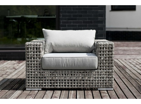 "Тито" плетеное кресло из искусственного ротанга, цвет серый в Набережных Челнах