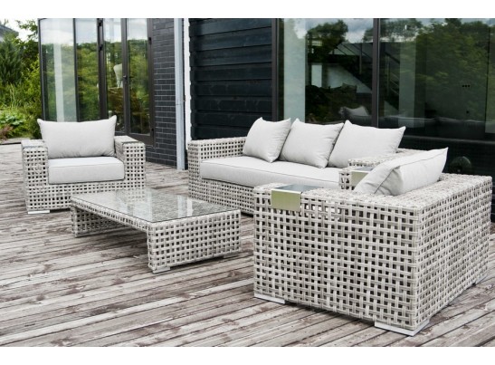 "Тито" плетеное кресло из искусственного ротанга, цвет серый в Набережных Челнах