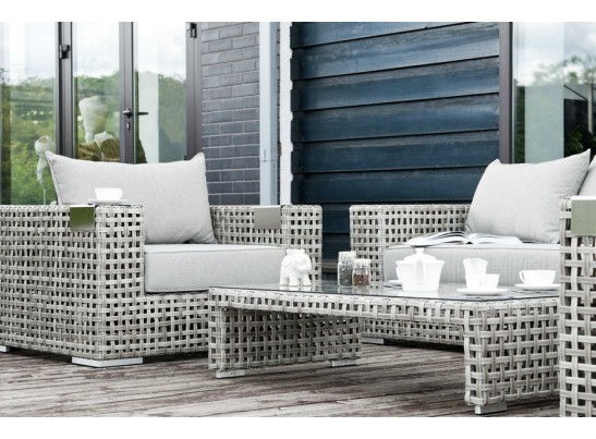 "Тито" плетеное кресло из искусственного ротанга, цвет серый в Набережных Челнах