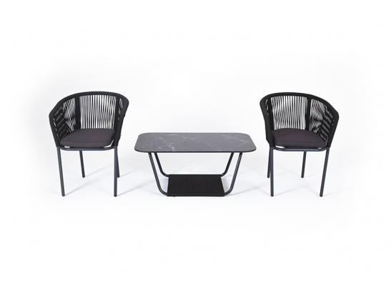 "Марсель" кофейный набор плетеный, цвет темно-серый в Набережных Челнах