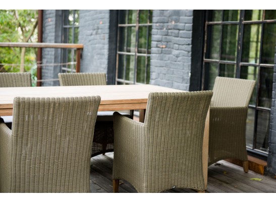 "Витория" деревянный стол из натурального тика, 200х100см в Набережных Челнах