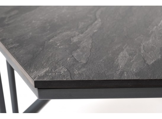 "Женева" интерьерный стол из HPL шестиугольный, D50, H35, цвет "серый гранит" в Набережных Челнах