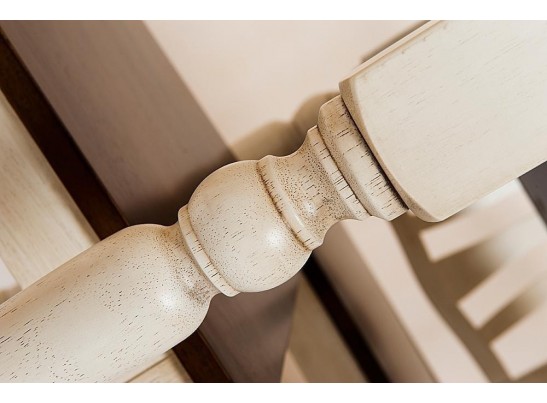 Стол с плиткой CT 3045P (дерево гевея/Античный белый) в Набережных Челнах