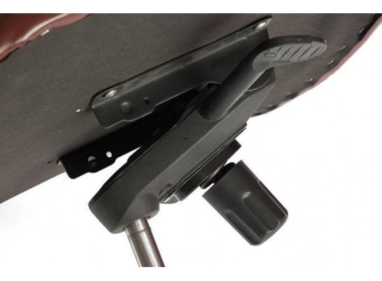 Кресло BOSS люкс хром (кожзам/коричневый/перфорированный) в Набережных Челнах