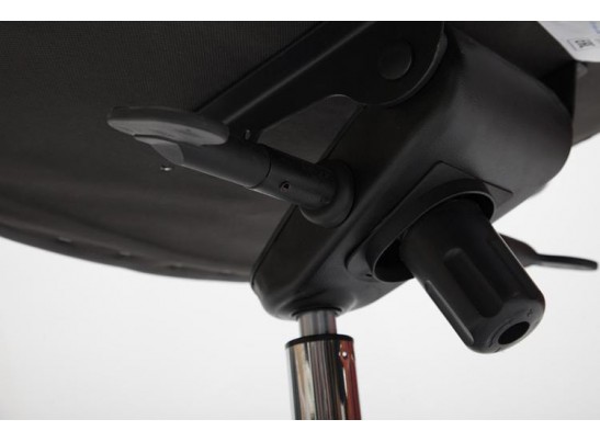 Кресло BOSS люкс хром (кожзам/черный/перфорированный) в Набережных Челнах