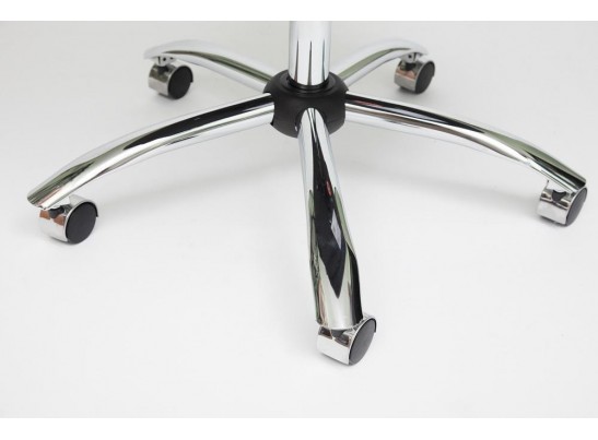 Кресло BOSS хром (кожзам/коричневый/перфорированный) в Набережных Челнах