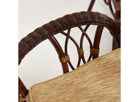 Комплект обеденный "ANDREA GRAND" (стол со стеклом+6 кресел+ подушки)