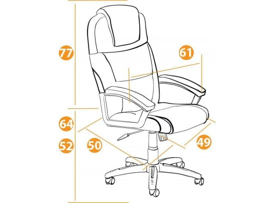 Кресло BERGAMO хром (кожзам/коричневый/светлый) в Набережных Челнах